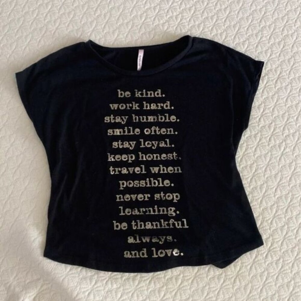 Black Quote Shirt